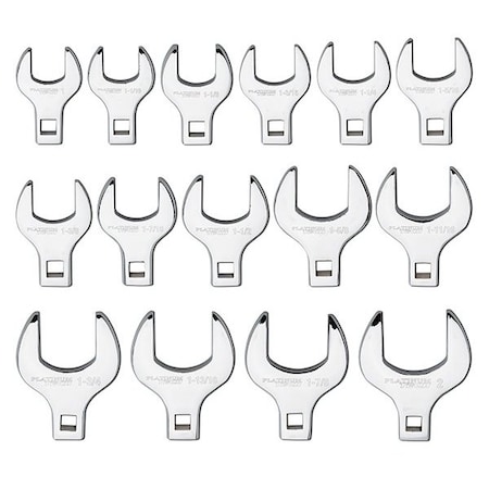 Atd Tools ATD 15-Piece SAE 1/2-inch Drive Jumbo Crowfoot Wrench Set 99370